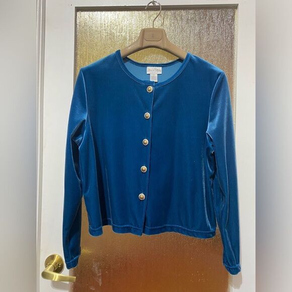 Vintage Diane Von Furstenberg Velvet Dress And Cardigan Set - Picture 7 of 10